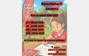 RECRUTEMENT JOUEURS