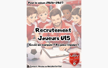 RECRUTEMENT U 15
